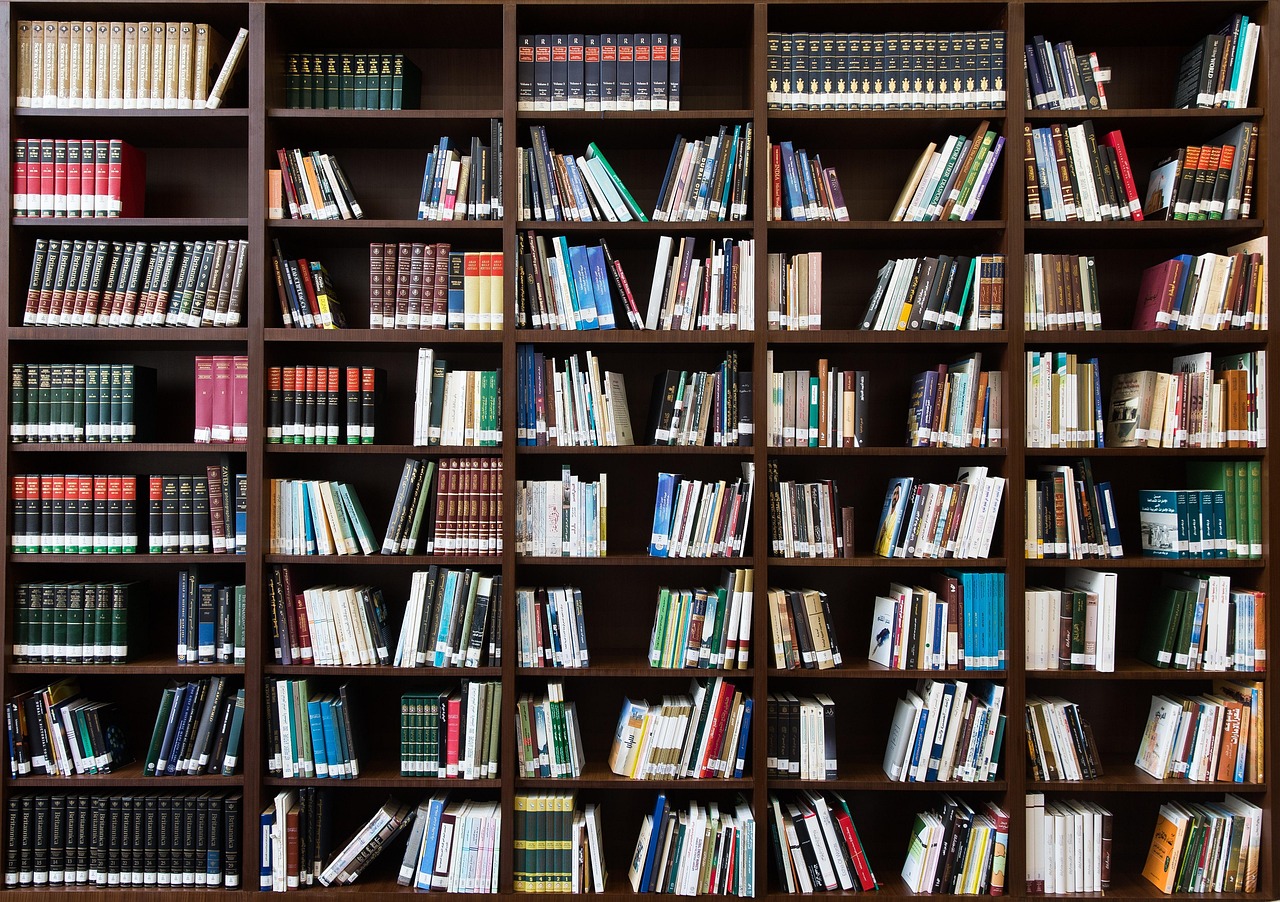 Books, bookshelf, library — Available for buy accredited degree online or online Bachelor's Degrees