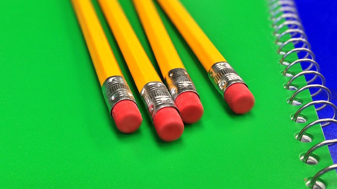 Pencil, notebook, school — Importance of Early Math Learning